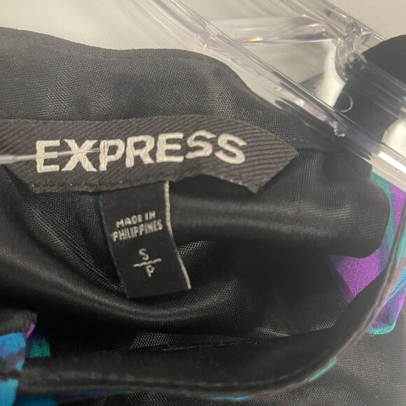 Express Womens Halter Neck Dress Cinched Waist Belted Size Small - Picture 8 of 9